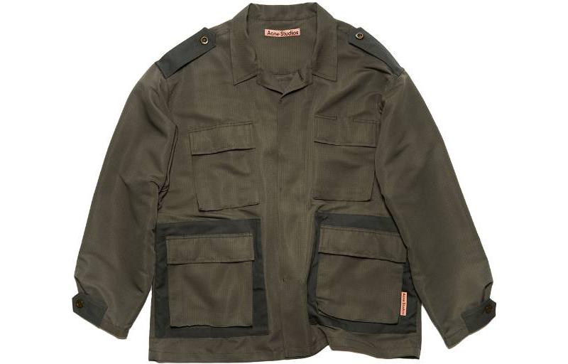 Acne Studios FW22 Green Multi-Pocket Casual Jacket B90635-ADO