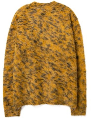 Acne Studios FW22 Leopard Knit Crewneck Sweater Men’s Mustard Yellow B60250-BQT Lookbook Acne Studios FW22 Leopard Knit Crewneck Sweater Men’s Mustard Yellow B60250-BQT