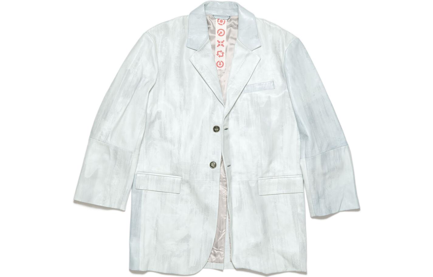 Acne Studios FW22 Painted Single-Breasted Jacket White Unisex C70003-AEH