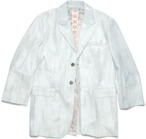 Acne Studios FW22 Painted Single-Breasted Jacket White Unisex C70003-AEH Acne Studios FW22 Painted Single-Breasted Jacket White Unisex C70003-AEH