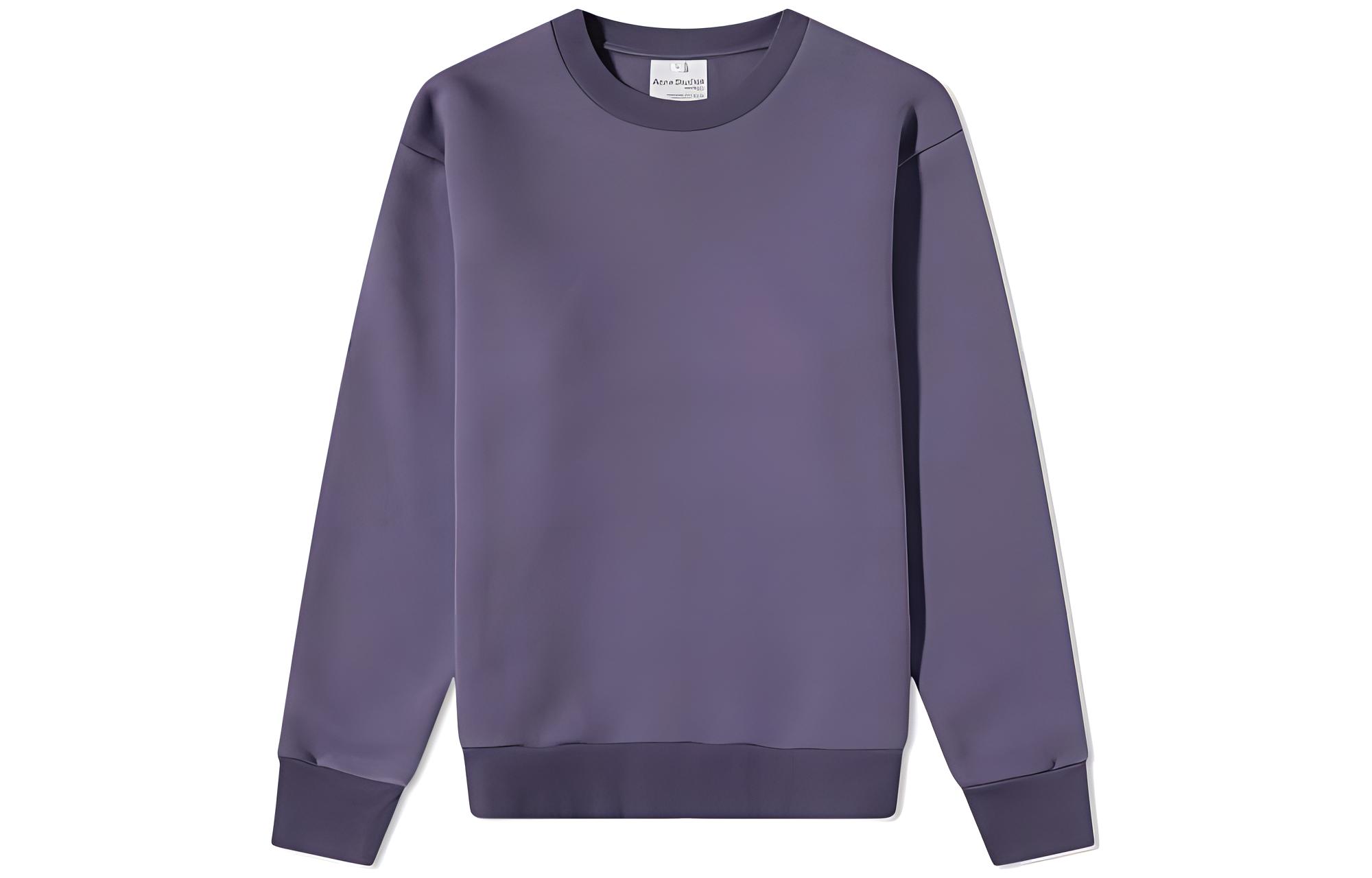 Acne Studios FW22 Purple Crewneck Pullover Sweatshirt Long Sleeve BI0142-AD8