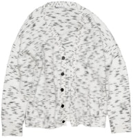 Acne Studios FW22 Speckled Mohair Single-Breasted Cardigan Grey White . B60256-AEG Acne Studios FW22 Speckled Mohair Single-Breasted Cardigan Grey White . B60256-AEG