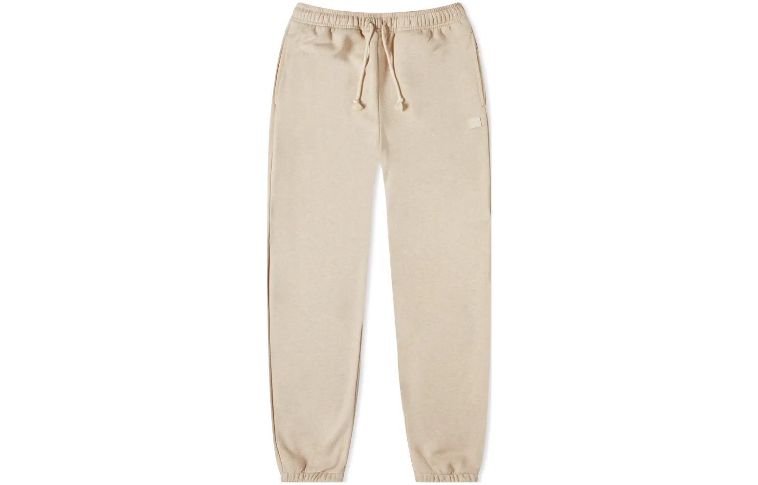 Acne Studios FW22 Unisex Beige Logo Casual Sweatpants. CK0038-633
