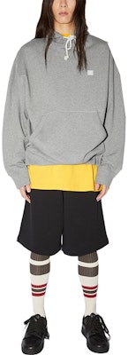 Acne Studios FW22 男女款灰色笑臉棉質連帽衫。 CI0079 Lookbook Acne Studios FW22 男女款灰色笑臉棉質連帽衫。 CI0079