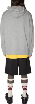 Acne Studios FW22 男女款灰色笑臉棉質連帽衫。 CI0079 Shop Acne Studios FW22 男女款灰色笑臉棉質連帽衫。 CI0079