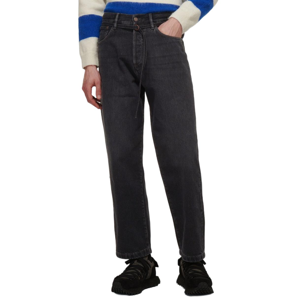 Purchase Acne Studios FW22 男女同款高腰抽繩寬鬆牛仔褲 1991 TOJ 黑色 C00033-900