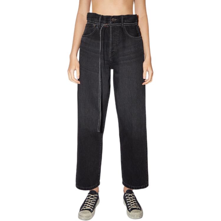 Details for Acne Studios FW22 男女同款高腰抽繩寬鬆牛仔褲 1991 TOJ 黑色 C00033-900