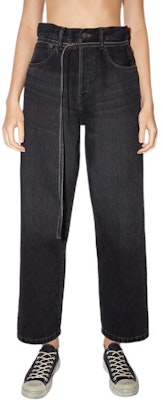 Acne Studios FW22 男女同款高腰抽繩寬鬆牛仔褲 1991 TOJ 黑色 C00033-900 Details for Acne Studios FW22 男女同款高腰抽繩寬鬆牛仔褲 1991 TOJ 黑色 C00033-900