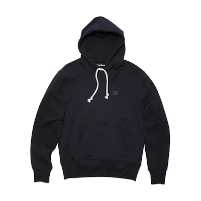 Acne Studios FW22 Unisex Smiley Face Logo Hoodie Black. CI0119-900