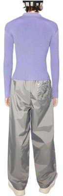 아크네 스튜디오 FW22 유니섹스 퍼플 솔리드 립 칼라 스웨터. C60064-BRG Shop 아크네 스튜디오 FW22 유니섹스 퍼플 솔리드 립 칼라 스웨터. C60064-BRG