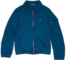 Acne Studios FW22 Unisex Solid Zip-Up Sweatshirt Deep Blue CI0118-BPA Acne Studios FW22 Unisex Solid Zip-Up Sweatshirt Deep Blue CI0118-BPA