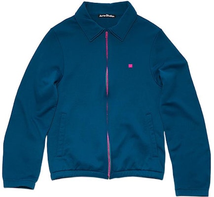 アクネ ステュディオズ FW22 ユニセックス ソリッド ジップアップ スウェットシャツ ディープブルー CI0118-BPA Buy アクネ ステュディオズ FW22 ユニセックス ソリッド ジップアップ スウェットシャツ ディープブルー CI0118-BPA
