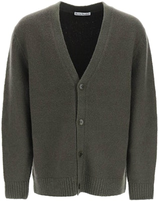 아크네 스튜디오 FW22 브이넥 니트 가디건 그레이-그린 긴소매 B60222-AAY Buy 아크네 스튜디오 FW22 브이넥 니트 가디건 그레이-그린 긴소매 B60222-AAY