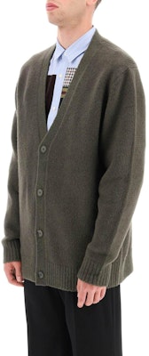 아크네 스튜디오 FW22 브이넥 니트 가디건 그레이-그린 긴소매 B60222-AAY Purchase 아크네 스튜디오 FW22 브이넥 니트 가디건 그레이-그린 긴소매 B60222-AAY