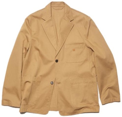 Blazer Marrón de Algodón Twill Acne Studios FW23 con Bolsillos. C90159-640 Order Blazer Marrón de Algodón Twill Acne Studios FW23 con Bolsillos. C90159-640