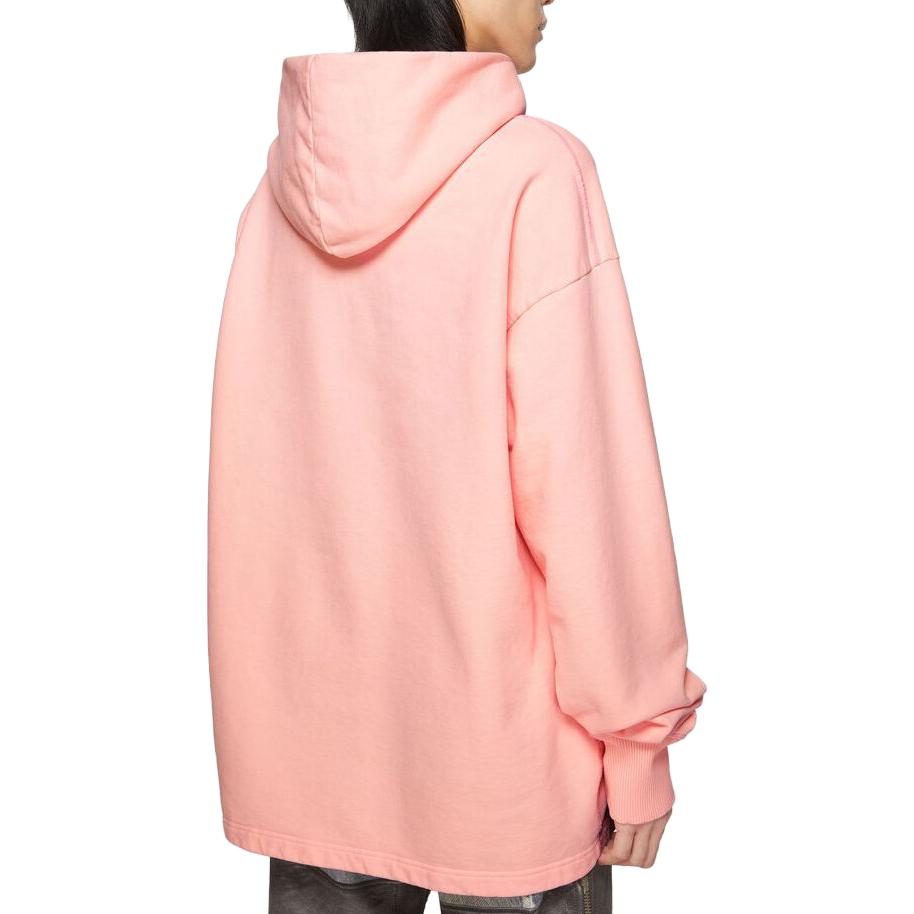 Lookbook Acne Studios 2023秋冬宽松粉色连帽卫衣带口袋 BI0198-418