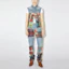 Lookbook Acne Studios FW23 Slim Fit Check Frayed Denim Vest Biru Tengah B90705-863