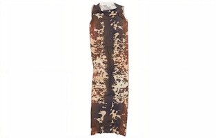 Acne Studios FW23 Almond Brown Sleeveless Midi Dress with All-Over Print A20581-ADS Acne Studios FW23 Almond Brown Sleeveless Midi Dress with All-Over Print A20581-ADS