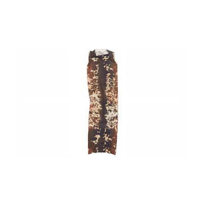 Acne Studios FW23 Almond Brown Sleeveless Midi Dress with All-Over Print A20581-ADS