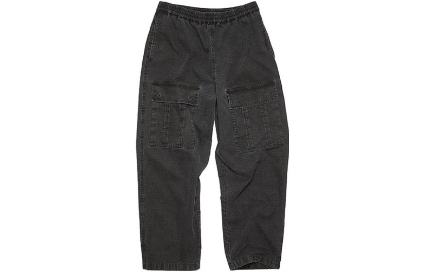 Acne Studios FW23 Black Denim Relaxed Fit Multi-Pocket Straight Jeans Men. BK0560-900