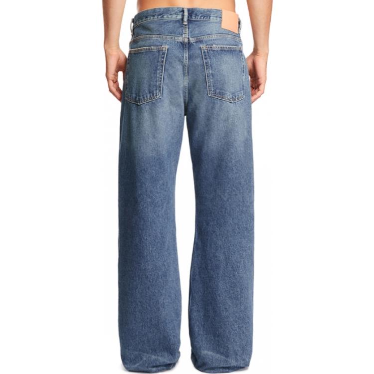 Details for アクネ ストゥディオズ FW23 クリーンフィット デニム ストレートレッグ ジーンズ ブルー B00325-AUZ