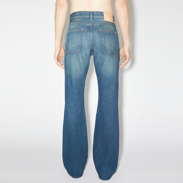 Acne Studios FW23 Cleanfit Vintage Washed Flared Denim Jeans 1992 Blue Men’s. B00312-863 圖 4