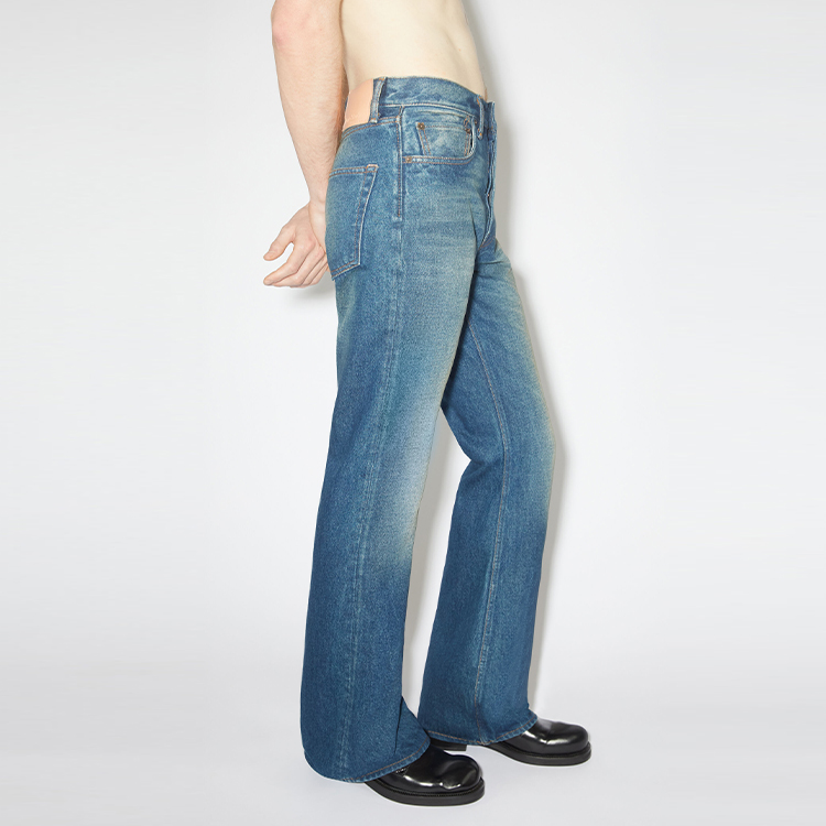 Acne Studios FW23 Cleanfit Vintage Washed Flared Denim Jeans 1992 Blue Men’s. B00312-863 圖 5