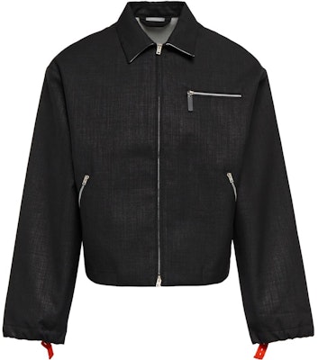 Acne Studios FW23 Denim Collared Zip-Up Oversized Black Jacket for Men. B90686-BLACK Buy Acne Studios FW23 Denim Collared Zip-Up Oversized Black Jacket for Men. B90686-BLACK