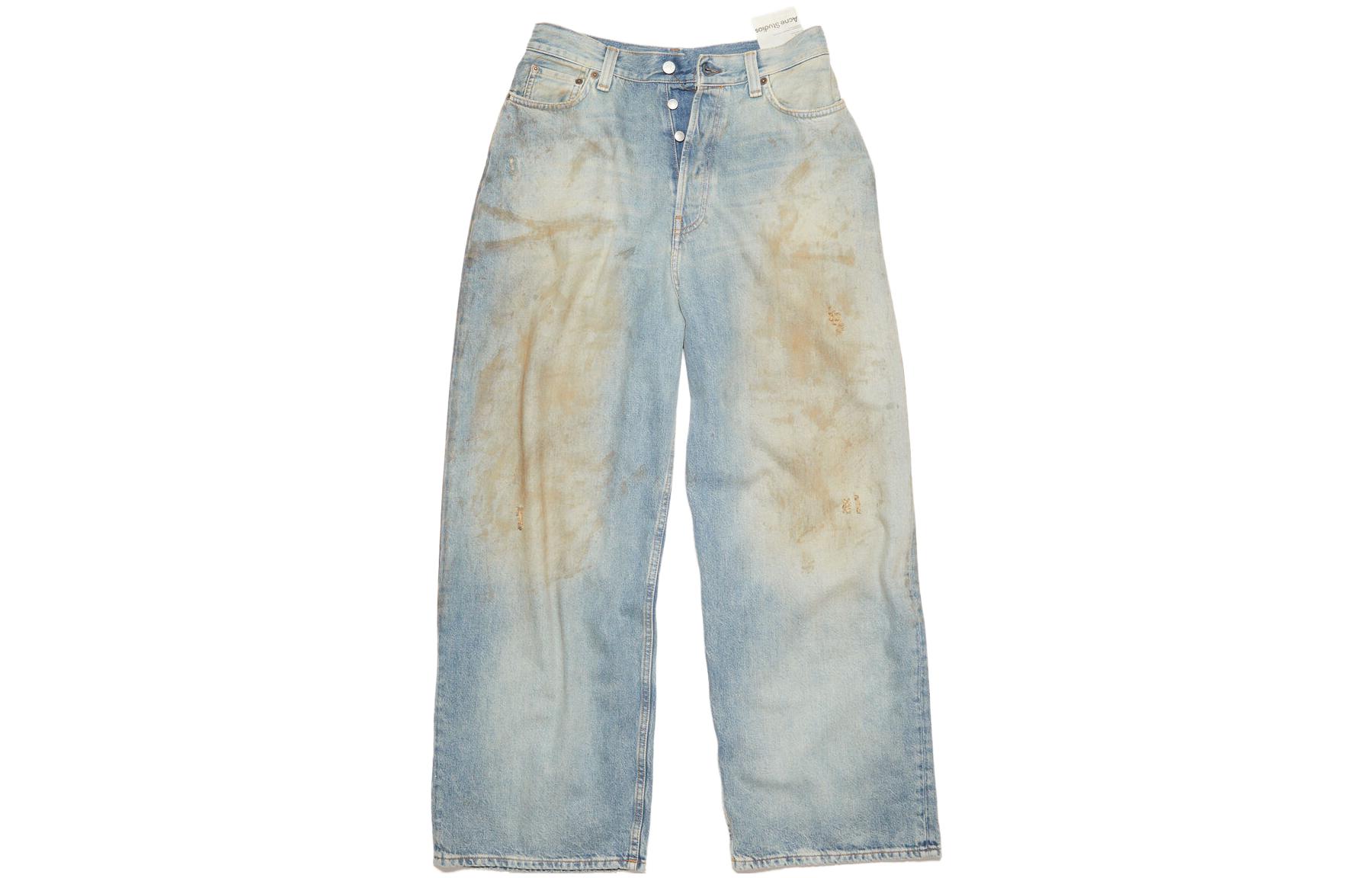 Acne Studios FW23 Dirty Washed Baggy Denim Jeans Unisex Blue. C00054-863 圖 2