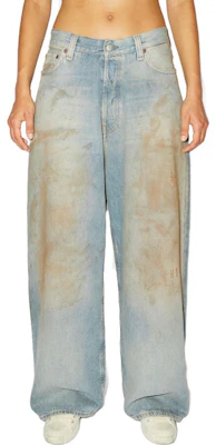 Acne Studios FW23 Seluar Denim Baggy Unisex Biru Kotor Pudar. C00054-863 Lookbook Acne Studios FW23 Seluar Denim Baggy Unisex Biru Kotor Pudar. C00054-863