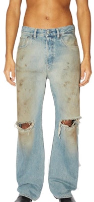 Acne Studios FW23蓝色做旧脏洗中腰阔腿牛仔裤。 B00317-AUZ Lookbook Acne Studios FW23蓝色做旧脏洗中腰阔腿牛仔裤。 B00317-AUZ