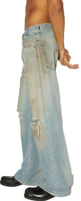 Acne Studios FW23蓝色做旧脏洗中腰阔腿牛仔裤。 B00317-AUZ Purchase Acne Studios FW23蓝色做旧脏洗中腰阔腿牛仔裤。 B00317-AUZ