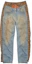 Order Acne Studios FW23 Distressed Plaid Mid-Rise Long Denim Jeans Men’s Blue. BK0548-863