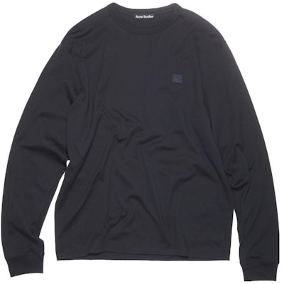 Acne Studios FW23 Face Collection Geometric Crewneck Pullover Long Sleeve Tee Black. CL0204-900 Buy Acne Studios FW23 Face Collection Geometric Crewneck Pullover Long Sleeve Tee Black. CL0204-900