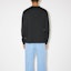 Shop Acne Studios FW23 Face Collection Geometric Crewneck Pullover Long Sleeve Tee Black. CL0204-900