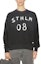 Lookbook Acne Studios FW23 Face Logo Unisex Oversized Black Cotton Crewneck Sweatshirt. CI0157-AFH