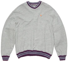 Order Acne Studios FW23 Face Marble Multicolor V-Neck Pullover Sweatshirt Unisex. CI0158-CC3