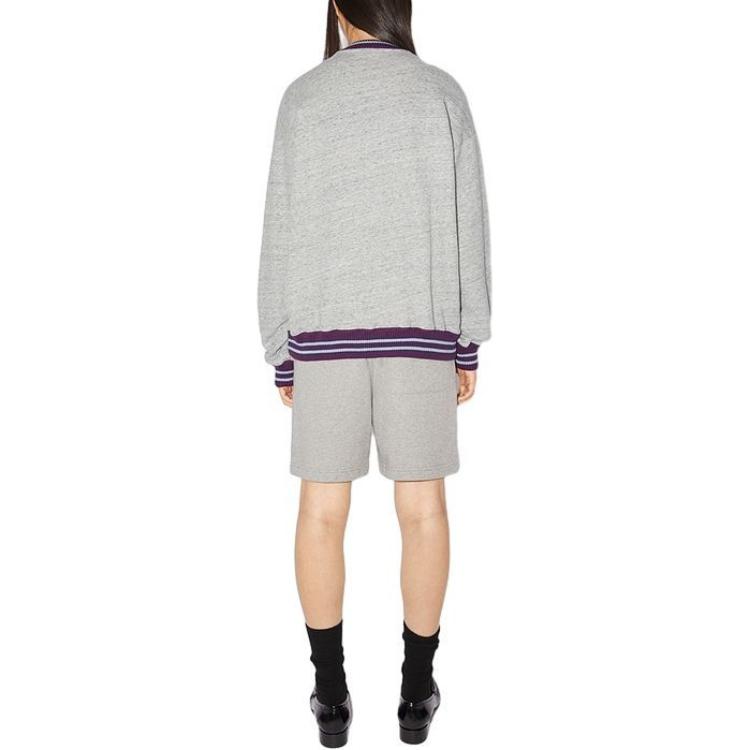 Shop Acne Studios FW23 多色大理石臉 V 領套頭衫 男女款。 CI0158-CC3