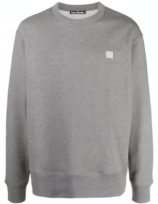 Acne Studios FW23 Sweatshirt Unisex Minimalist Senyum Kelabu Muda. CI0076-X92 Buy Acne Studios FW23 Sweatshirt Unisex Minimalist Senyum Kelabu Muda. CI0076-X92