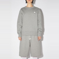 Acne Studios FW23 Sweatshirt Unisex Minimalist Senyum Kelabu Muda. CI0076-X92 Purchase Acne Studios FW23 Sweatshirt Unisex Minimalist Senyum Kelabu Muda. CI0076-X92