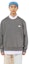 Sizing Acne Studios FW23 Sweatshirt Unisex Minimalist Senyum Kelabu Muda. CI0076-X92