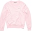 Order Acne Studios FW23 男女同款轻粉色脸贴徽章罗纹圆领卫衣 CI0140-AD4