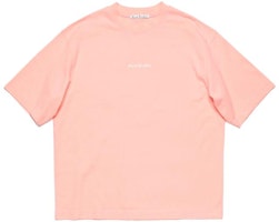 Acne Studios FW23 Oversized Pink Crewneck Short Sleeve Tee BL0385-418 Acne Studios FW23 Oversized Pink Crewneck Short Sleeve Tee BL0385-418