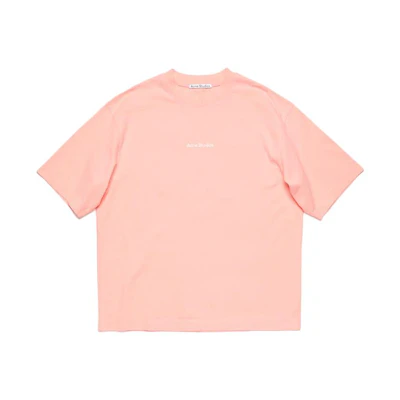 Acne Studios FW23 Oversized Pink Crewneck Short Sleeve Tee BL0385-418