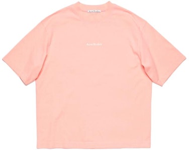 アクネ ストゥディオズ FW23 オーバーサイズ ピンク クルーネック 半袖Tシャツ BL0385-418 Order アクネ ストゥディオズ FW23 オーバーサイズ ピンク クルーネック 半袖Tシャツ BL0385-418