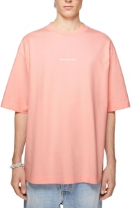 アクネ ストゥディオズ FW23 オーバーサイズ ピンク クルーネック 半袖Tシャツ BL0385-418 Lookbook アクネ ストゥディオズ FW23 オーバーサイズ ピンク クルーネック 半袖Tシャツ BL0385-418