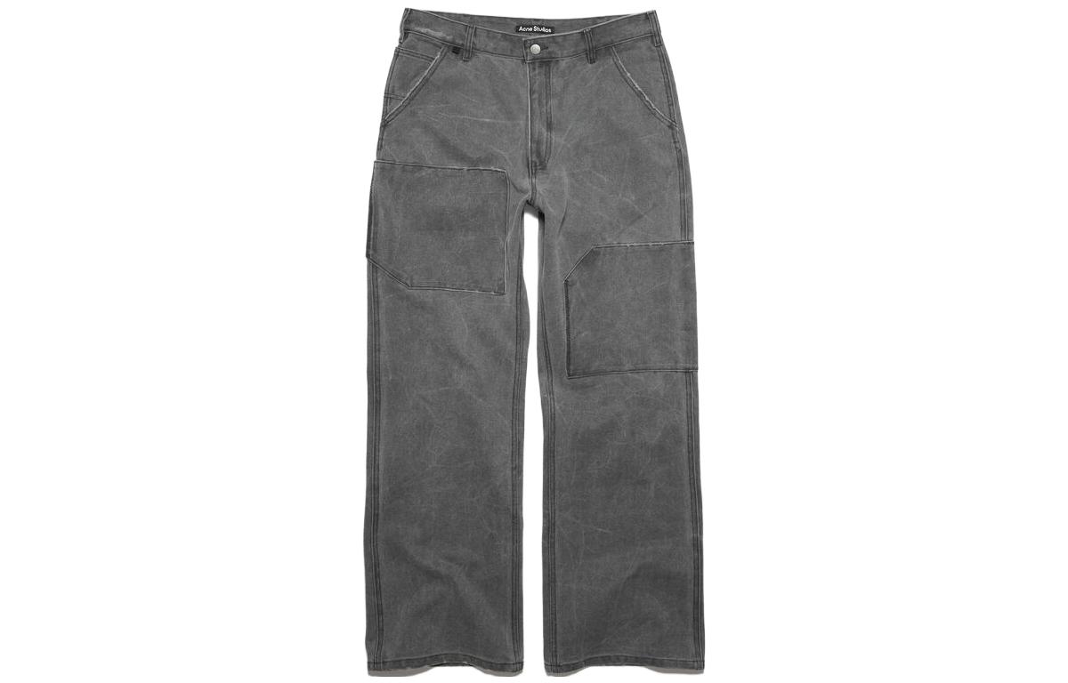 Order Pantalones Anchos de Lona Acne Studios FW23 Unisex Gris Carbón. CK0101-AFH