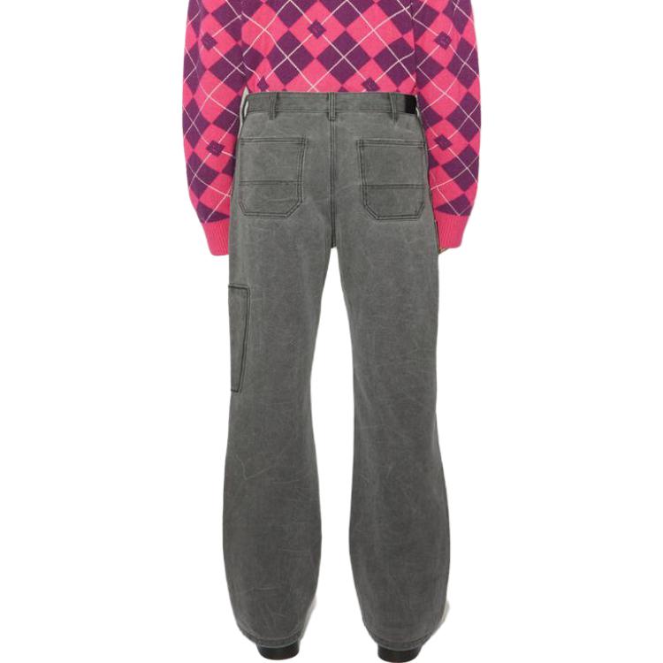 Shop Pantalones Anchos de Lona Acne Studios FW23 Unisex Gris Carbón. CK0101-AFH