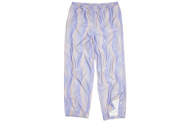 Order 아크네 스튜디오 FW23 패턴 로고 자수 스트레이트 팬츠 블루 BK0563-BUF