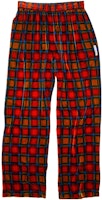 Acne Studios FW23 Red Plaid Elastic Waist Relaxed Trousers BK0561-ACK Acne Studios FW23 Red Plaid Elastic Waist Relaxed Trousers BK0561-ACK